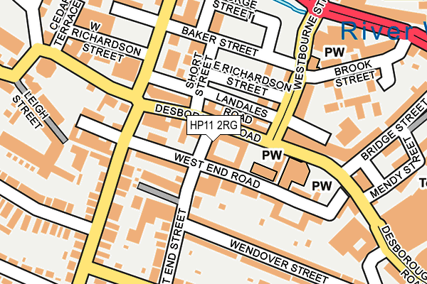 HP11 2RG map - OS OpenMap – Local (Ordnance Survey)