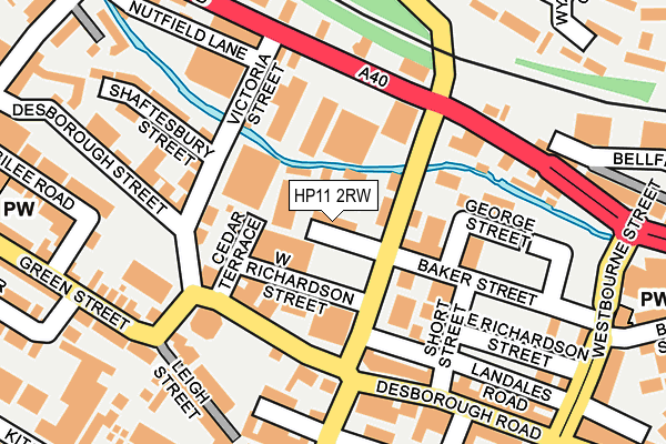 HP11 2RW map - OS OpenMap – Local (Ordnance Survey)