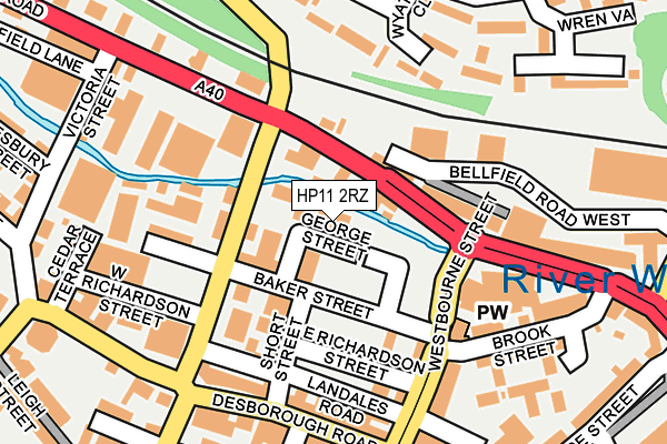 HP11 2RZ map - OS OpenMap – Local (Ordnance Survey)