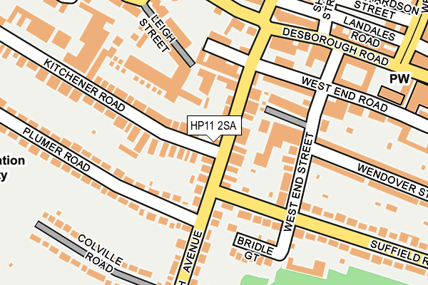 HP11 2SA map - OS OpenMap – Local (Ordnance Survey)