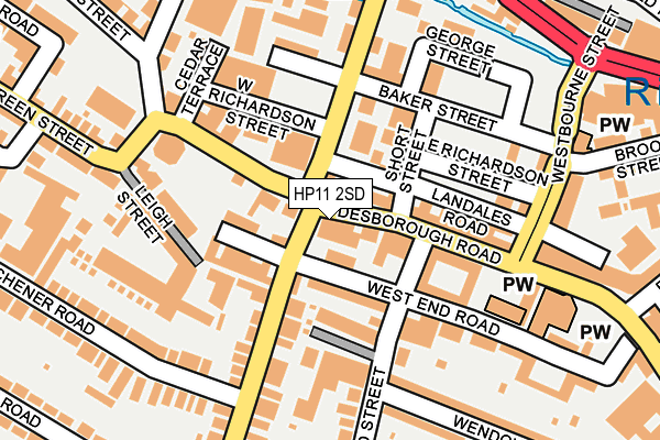 HP11 2SD map - OS OpenMap – Local (Ordnance Survey)
