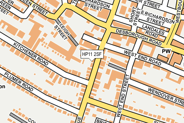 HP11 2SF map - OS OpenMap – Local (Ordnance Survey)
