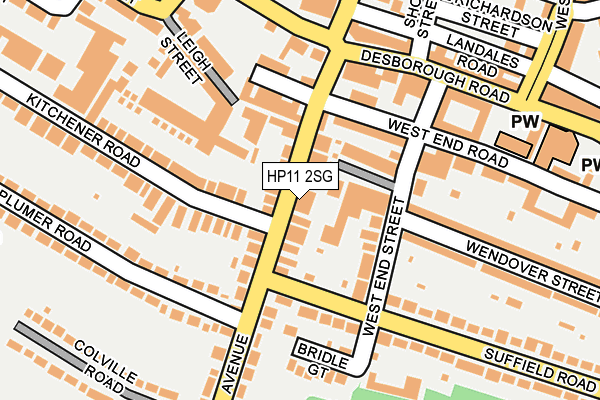 HP11 2SG map - OS OpenMap – Local (Ordnance Survey)