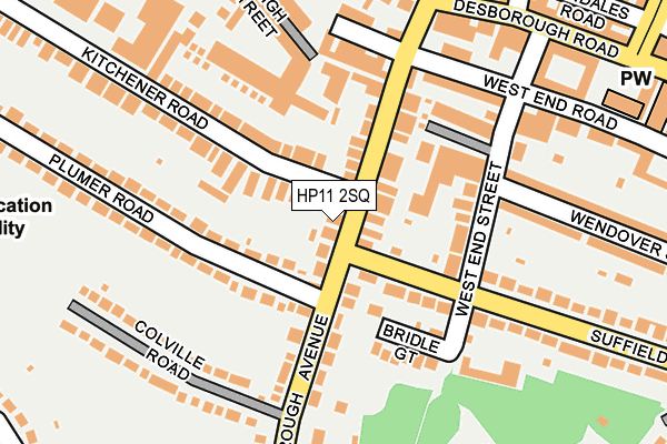 HP11 2SQ map - OS OpenMap – Local (Ordnance Survey)