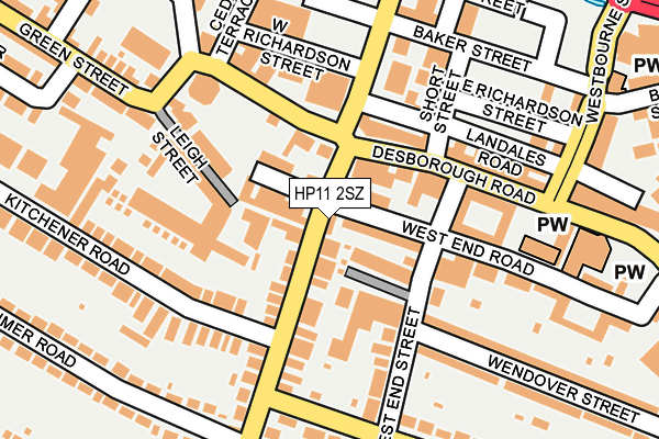 HP11 2SZ map - OS OpenMap – Local (Ordnance Survey)