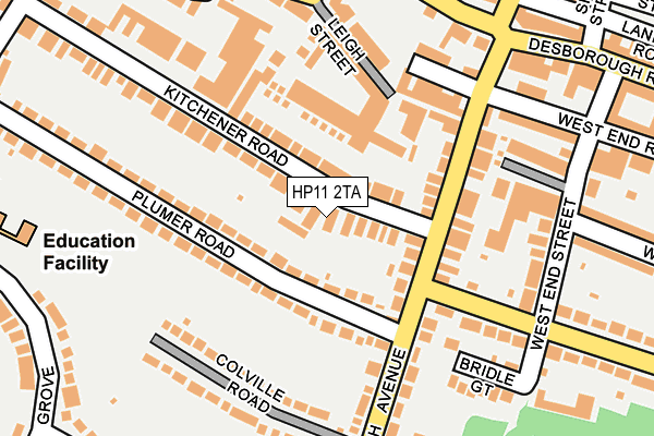 HP11 2TA map - OS OpenMap – Local (Ordnance Survey)