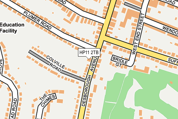 HP11 2TB map - OS OpenMap – Local (Ordnance Survey)