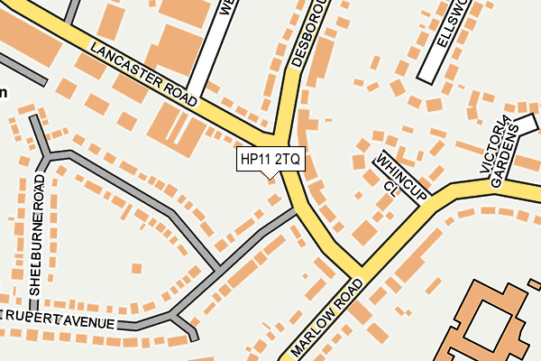 HP11 2TQ map - OS OpenMap – Local (Ordnance Survey)