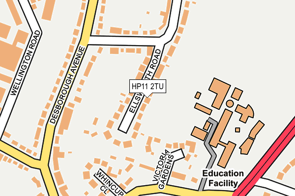 HP11 2TU map - OS OpenMap – Local (Ordnance Survey)