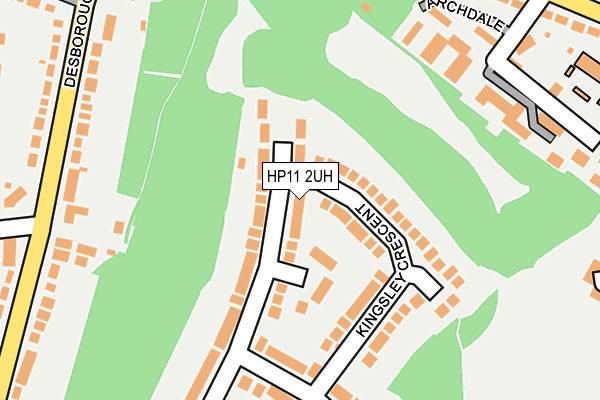 HP11 2UH map - OS OpenMap – Local (Ordnance Survey)
