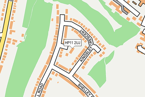 HP11 2UJ map - OS OpenMap – Local (Ordnance Survey)