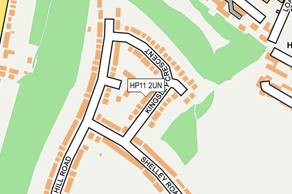 HP11 2UN map - OS OpenMap – Local (Ordnance Survey)
