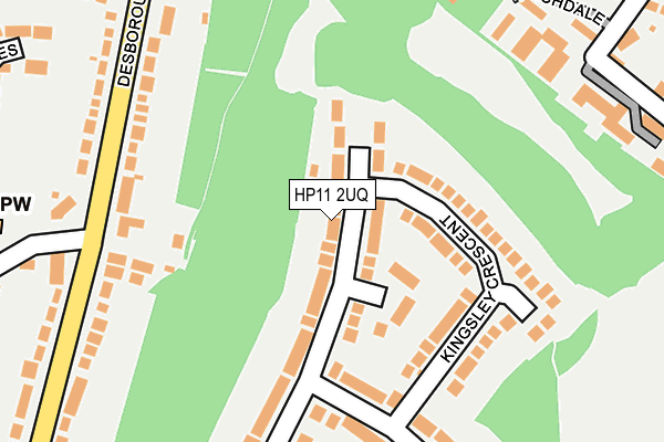 HP11 2UQ map - OS OpenMap – Local (Ordnance Survey)