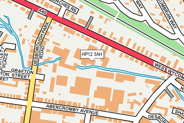 HP12 3AH map - OS OpenMap – Local (Ordnance Survey)