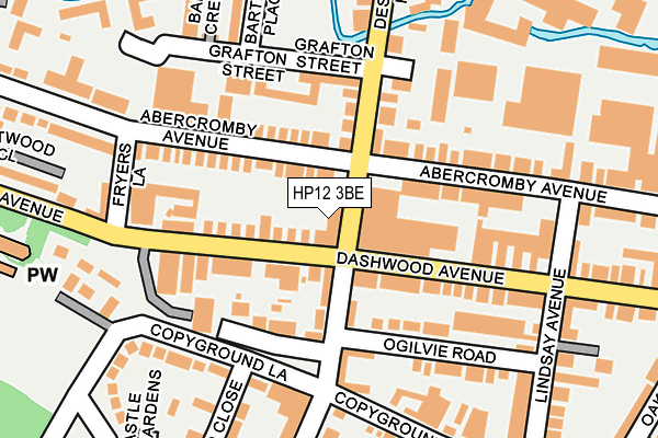 HP12 3BE map - OS OpenMap – Local (Ordnance Survey)