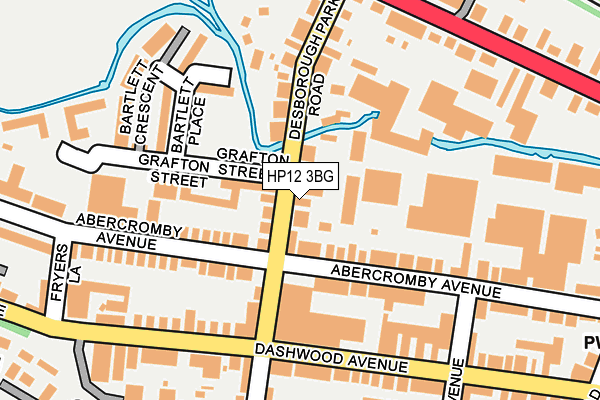 HP12 3BG map - OS OpenMap – Local (Ordnance Survey)