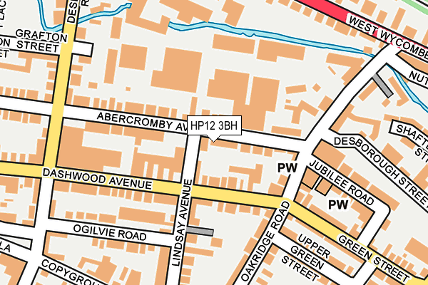 HP12 3BH map - OS OpenMap – Local (Ordnance Survey)
