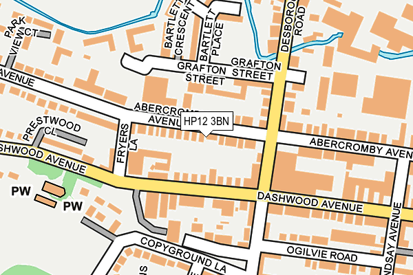 HP12 3BN map - OS OpenMap – Local (Ordnance Survey)