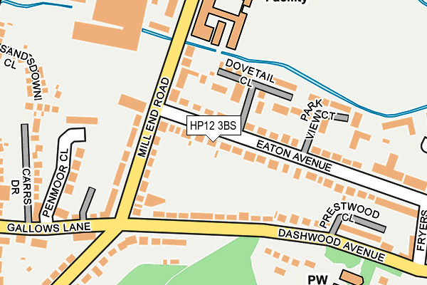 HP12 3BS map - OS OpenMap – Local (Ordnance Survey)