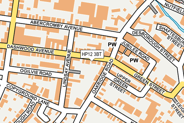 HP12 3BT map - OS OpenMap – Local (Ordnance Survey)