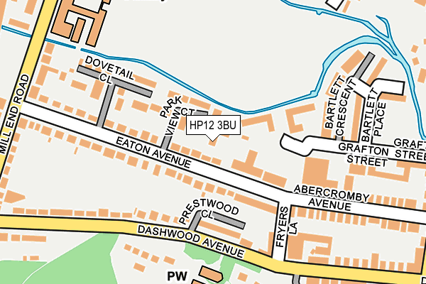 HP12 3BU map - OS OpenMap – Local (Ordnance Survey)