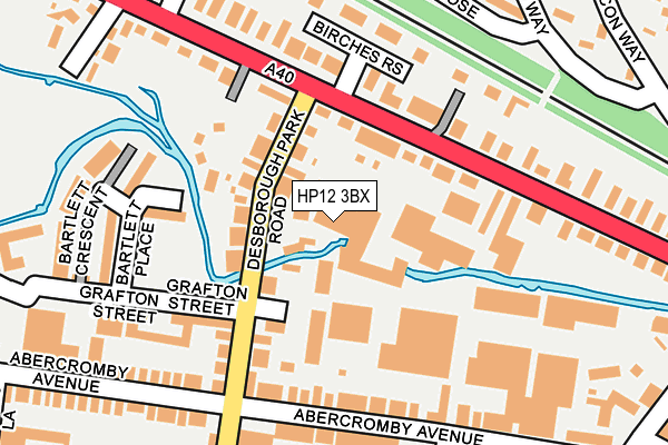 HP12 3BX map - OS OpenMap – Local (Ordnance Survey)