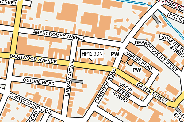 HP12 3DN map - OS OpenMap – Local (Ordnance Survey)