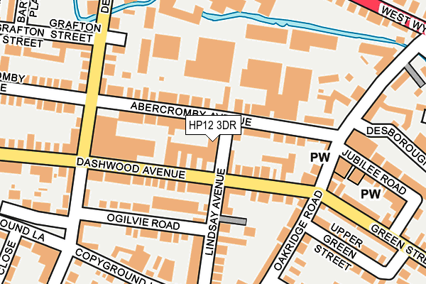 HP12 3DR map - OS OpenMap – Local (Ordnance Survey)