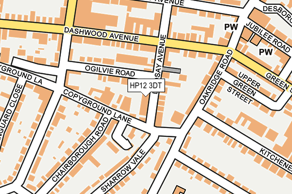 HP12 3DT map - OS OpenMap – Local (Ordnance Survey)