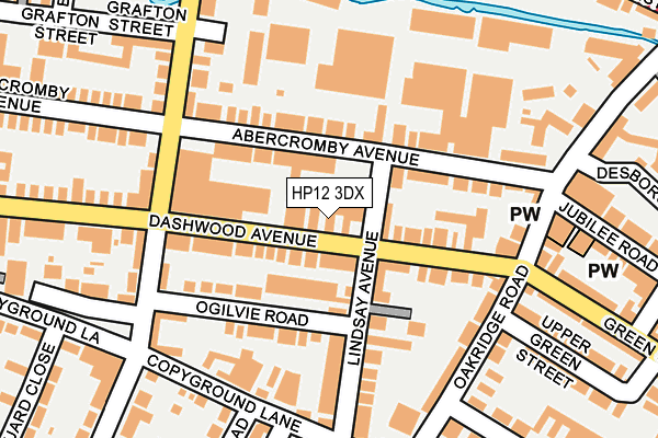 HP12 3DX map - OS OpenMap – Local (Ordnance Survey)