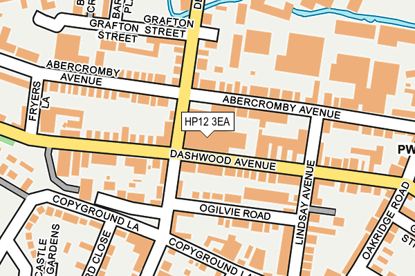 HP12 3EA map - OS OpenMap – Local (Ordnance Survey)