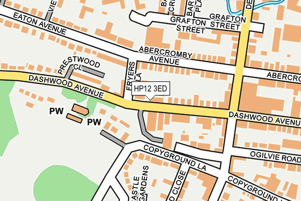 HP12 3ED map - OS OpenMap – Local (Ordnance Survey)