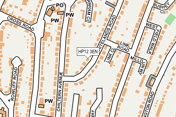 HP12 3EN map - OS OpenMap – Local (Ordnance Survey)