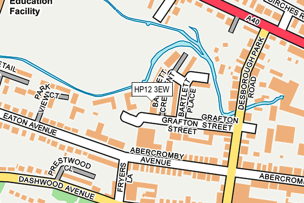 HP12 3EW map - OS OpenMap – Local (Ordnance Survey)