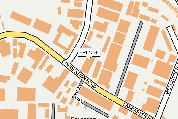 HP12 3FF map - OS OpenMap – Local (Ordnance Survey)