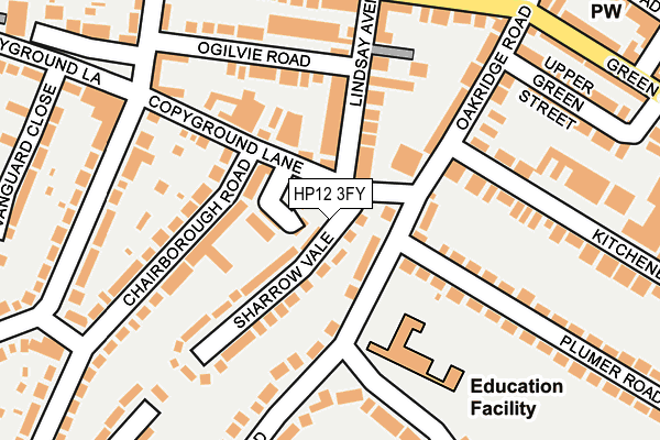 HP12 3FY map - OS OpenMap – Local (Ordnance Survey)