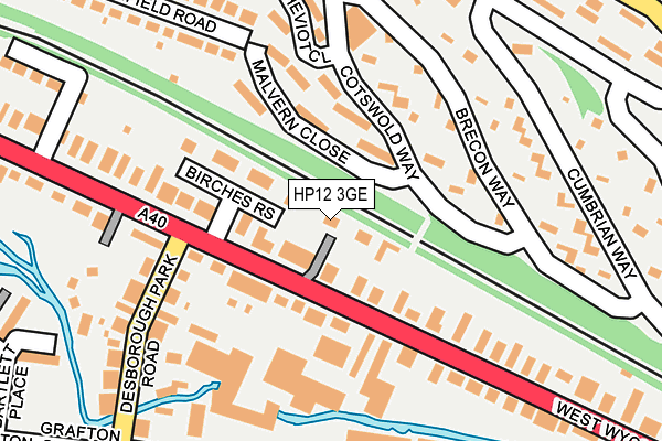 HP12 3GE map - OS OpenMap – Local (Ordnance Survey)