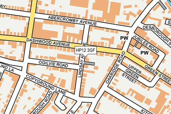 HP12 3GF map - OS OpenMap – Local (Ordnance Survey)