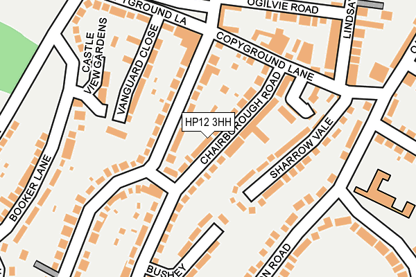 HP12 3HH map - OS OpenMap – Local (Ordnance Survey)