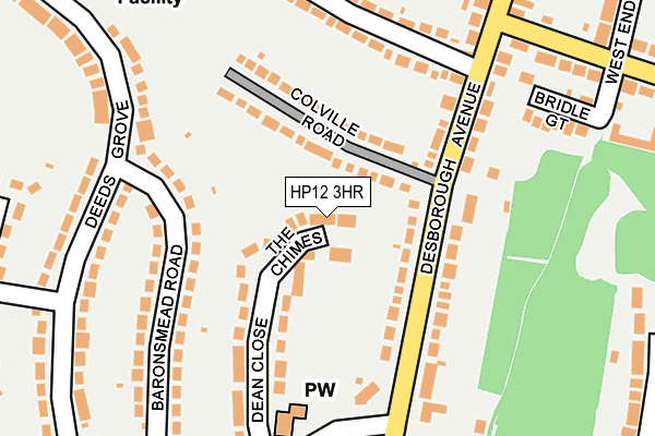 HP12 3HR map - OS OpenMap – Local (Ordnance Survey)