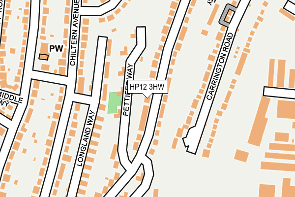 HP12 3HW map - OS OpenMap – Local (Ordnance Survey)
