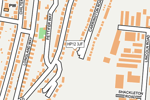 HP12 3JF map - OS OpenMap – Local (Ordnance Survey)