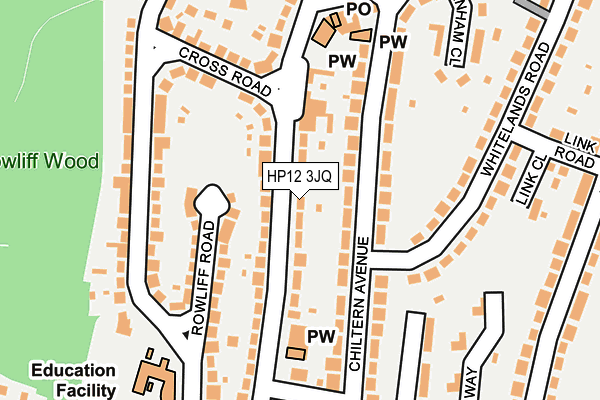 HP12 3JQ map - OS OpenMap – Local (Ordnance Survey)