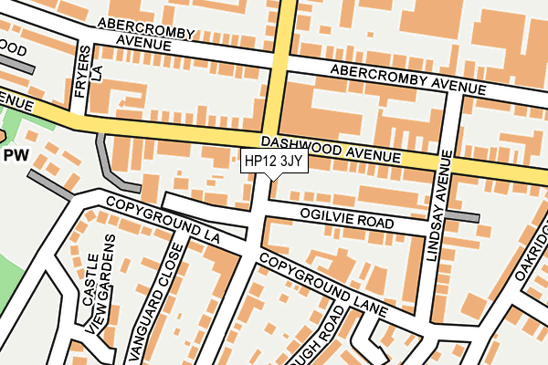 HP12 3JY map - OS OpenMap – Local (Ordnance Survey)