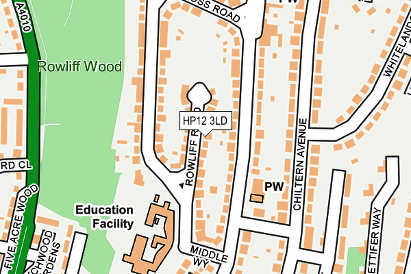 HP12 3LD map - OS OpenMap – Local (Ordnance Survey)