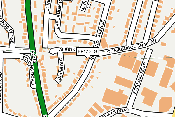 HP12 3LG map - OS OpenMap – Local (Ordnance Survey)