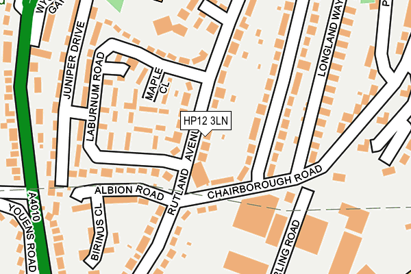 HP12 3LN map - OS OpenMap – Local (Ordnance Survey)
