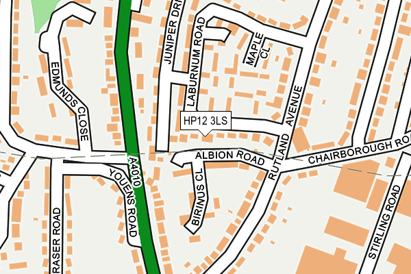 HP12 3LS map - OS OpenMap – Local (Ordnance Survey)