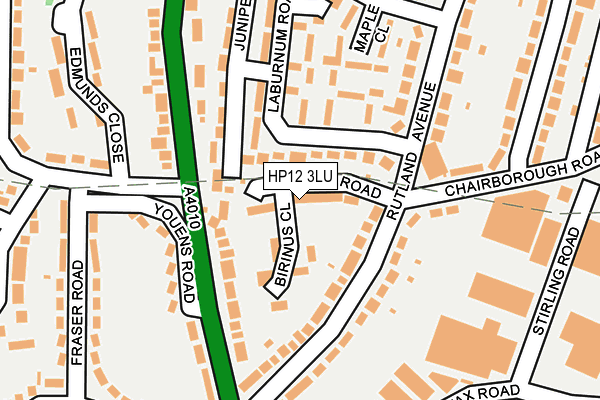 HP12 3LU map - OS OpenMap – Local (Ordnance Survey)