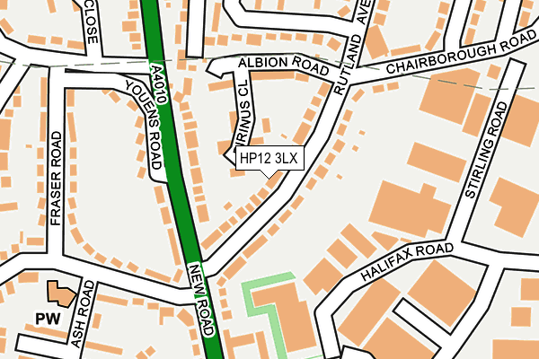 HP12 3LX map - OS OpenMap – Local (Ordnance Survey)